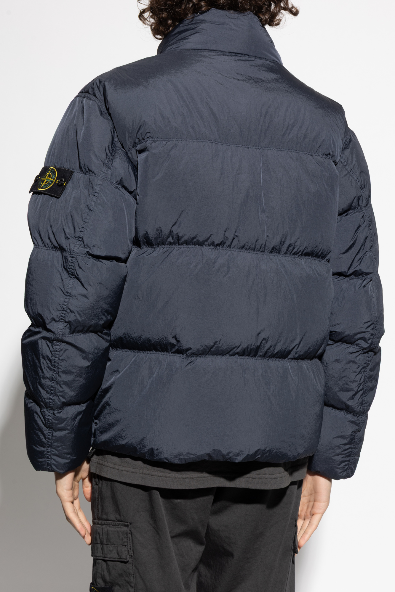 Granatowy Kurtka puchowa `Garment Dyspo` Stone Island - Vitkac Polska